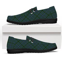 ScotsTee Shop Scottish Campbell of Argyll 1815 Ancient Tartan Plaid Canvas Loafer Shoes