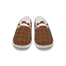 ScotsTee Shop Scottish Chattan Ancient Tartan Plaid Canvas Loafer Shoes