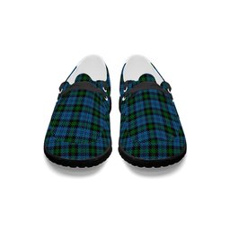 ScotsTee Shop Scottish Campbell of Glenlyon Tartan Plaid Canvas Loafer Shoes