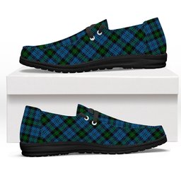 ScotsTee Shop Scottish Campbell of Glenlyon Tartan Plaid Canvas Loafer Shoes