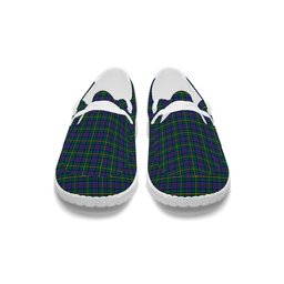 ScotsTee Shop Scottish Cape Breton Provincial Modern Tartan Plaid Canvas Loafer Shoes