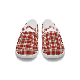 ScotsTee Shop Scottish Cameron Hose Ancient Tartan Plaid Canvas Loafer Shoes