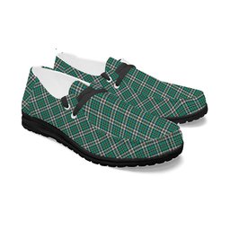 ScotsTee Shop Scottish Cape Breton Canada Tartan Plaid Canvas Loafer Shoes