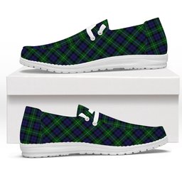 ScotsTee Shop Scottish Campbell of Argyll Smiths Tartan Plaid Canvas Loafer Shoes