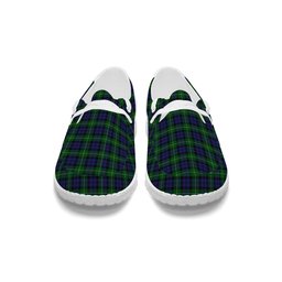 ScotsTee Shop Scottish Campbell of Argyll Smiths Tartan Plaid Canvas Loafer Shoes