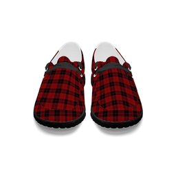 ScotsTee Shop Scottish Campbell of Armaddie Tartan Plaid Canvas Loafer Shoes
