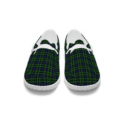 ScotsTee Shop Scottish Campbell of Breadalbane 2 Tartan Plaid Canvas Loafer Shoes