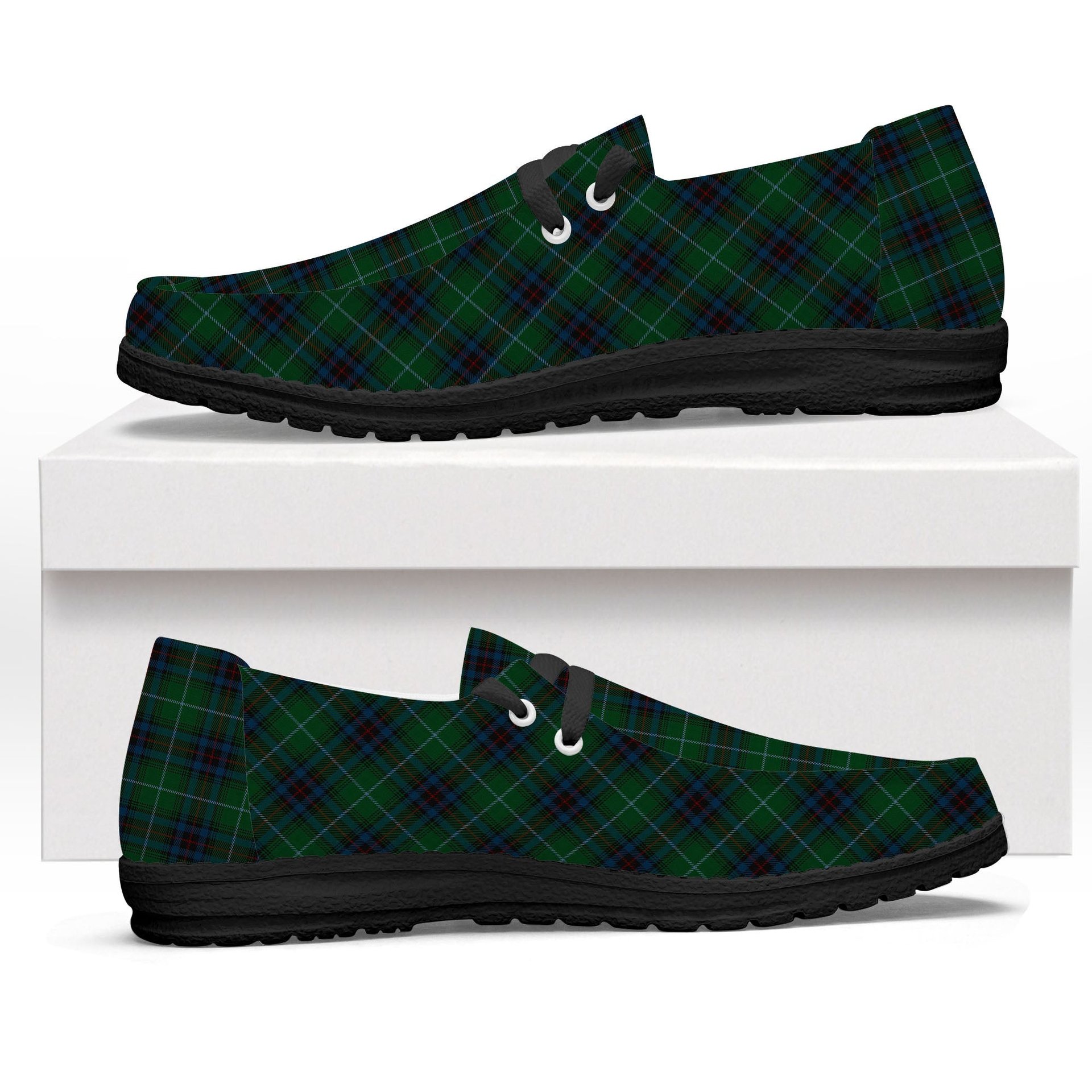 ScotsTee Shop Scottish Cash MacTavish Tartan Plaid Canvas Loafer Shoes