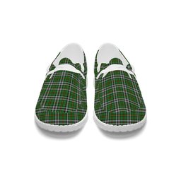 ScotsTee Shop Scottish Cape Breton Provincial Ancient Tartan Plaid Canvas Loafer Shoes