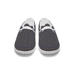 ScotsTee Shop Scottish Carnegie Check Ancient Tartan Plaid Canvas Loafer Shoes