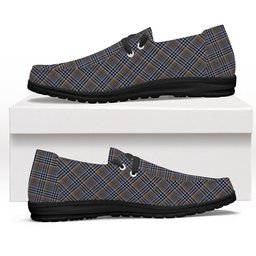 ScotsTee Shop Scottish Carnegie Check Ancient Tartan Plaid Canvas Loafer Shoes