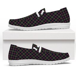 ScotsTee Shop Scottish Cameron Highlanders of Ottawa Tartan Plaid Canvas Loafer Shoes