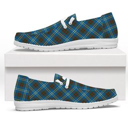 ScotsTee Shop Scottish Cathcart Ancient Tartan Plaid Canvas Loafer Shoes