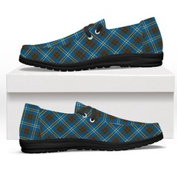 ScotsTee Shop Scottish Cathcart Ancient Tartan Plaid Canvas Loafer Shoes