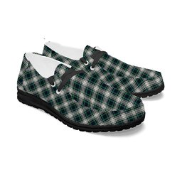 ScotsTee Shop Scottish Campbell Dress Modern Tartan Plaid Canvas Loafer Shoes