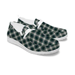 ScotsTee Shop Scottish Campbell Dress Modern Tartan Plaid Canvas Loafer Shoes