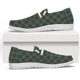 ScotsTee Shop Scottish Currie of Arran Modern Clan Tartan Plaid Canvas Loafer Shoes