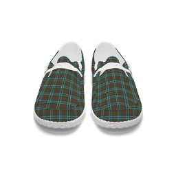 ScotsTee Shop Scottish Currie of Arran Modern Clan Tartan Plaid Canvas Loafer Shoes