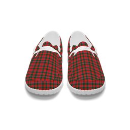 ScotsTee Shop Scottish Dalzell SC Tartan Plaid Canvas Loafer Shoes