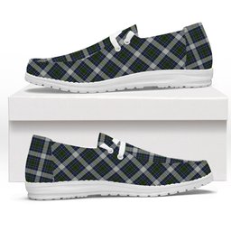ScotsTee Shop Scottish Cockburn of Ormiston Dress Tartan Plaid Canvas Loafer Shoes