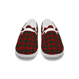 ScotsTee Shop Scottish Chisholm 1842 Tartan Plaid Canvas Loafer Shoes