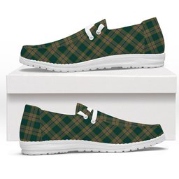 ScotsTee Shop Scottish Chisholm Colonial Tartan Plaid Canvas Loafer Shoes