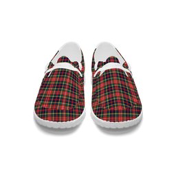 ScotsTee Shop Scottish Christie Modern Tartan Plaid Canvas Loafer Shoes