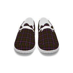 ScotsTee Shop Scottish Cochrane 1974 Tartan Plaid Canvas Loafer Shoes
