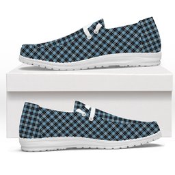 ScotsTee Shop Scottish Clark (Lion) Ancient Tartan Plaid Canvas Loafer Shoes