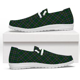 ScotsTee Shop Scottish Cockburn Tartan Plaid Canvas Loafer Shoes