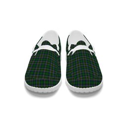 ScotsTee Shop Scottish Cockburn Tartan Plaid Canvas Loafer Shoes