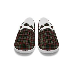 ScotsTee Shop Scottish Currie of Arran Tartan Plaid Canvas Loafer Shoes