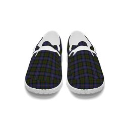 ScotsTee Shop Scottish Cochrane 1984 Tartan Plaid Canvas Loafer Shoes
