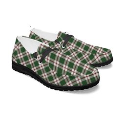 ScotsTee Shop Scottish Crawford Arisaid Dance Ancient Tartan Plaid Canvas Loafer Shoes