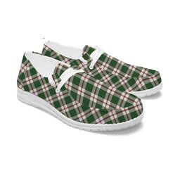 ScotsTee Shop Scottish Crawford Arisaid Dance Ancient Tartan Plaid Canvas Loafer Shoes