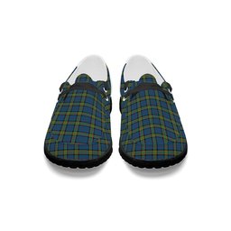 ScotsTee Shop Scottish Dalrymple M of Oxenfoord Tartan Plaid Canvas Loafer Shoes