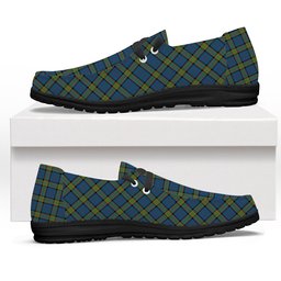 ScotsTee Shop Scottish Dalrymple M of Oxenfoord Tartan Plaid Canvas Loafer Shoes