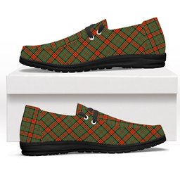 ScotsTee Shop Scottish Dalrymple of Castleton #2 Modern Tartan Plaid Canvas Loafer Shoes