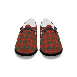 ScotsTee Shop Scottish Chisholm of Strathglass Ancient Tartan Plaid Canvas Loafer Shoes