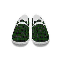ScotsTee Shop Scottish Cleghorn Tartan Plaid Canvas Loafer Shoes