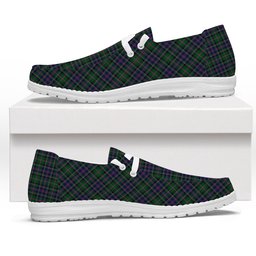 ScotsTee Shop Scottish Cooper James Cant Tartan Plaid Canvas Loafer Shoes