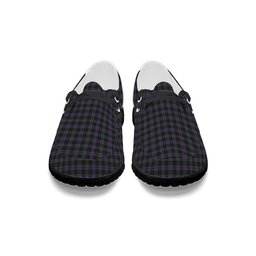 ScotsTee Shop Scottish Clergy Green Tartan Plaid Canvas Loafer Shoes