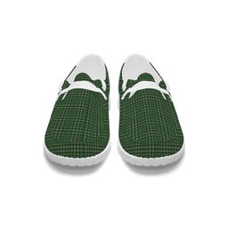 ScotsTee Shop Scottish Currie of Balilone Tartan Plaid Canvas Loafer Shoes