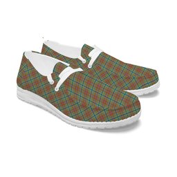 ScotsTee Shop Scottish Currie of Arran Ancient Clan Tartan Plaid Canvas Loafer Shoes