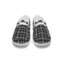 ScotsTee Shop Scottish Clan Hamilton Society Tartan Plaid Canvas Loafer Shoes