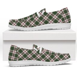 ScotsTee Shop Scottish Crawford Arisaid Dance Modern Tartan Plaid Canvas Loafer Shoes