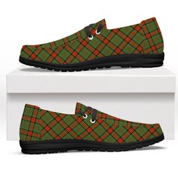 ScotsTee Shop Scottish Dalrymple of Castleton #2 Ancient Tartan Plaid Canvas Loafer Shoes