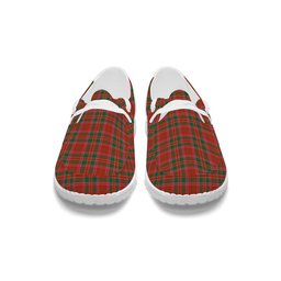ScotsTee Shop Scottish Dalziel Ancient Tartan Plaid Canvas Loafer Shoes