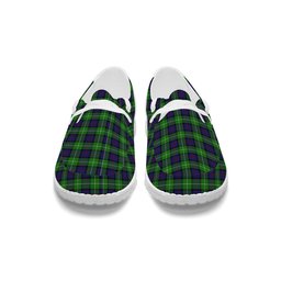 ScotsTee Shop Scottish Davidson of Tulloch Tartan Plaid Canvas Loafer Shoes