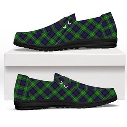 ScotsTee Shop Scottish Davidson of Tulloch Tartan Plaid Canvas Loafer Shoes